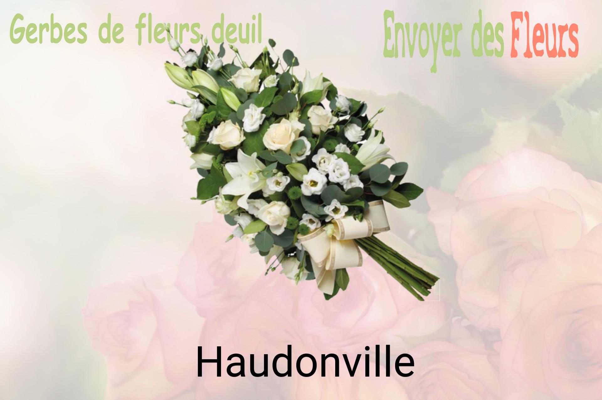 Gerbe de fleurs de deuil livrée à Haudonville